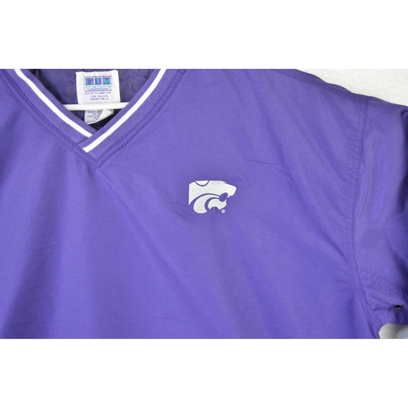 Northwestern Wildcats Jacket Mens XL Purple Pullover Wind Breaker Pockets - Picture 4 of 12